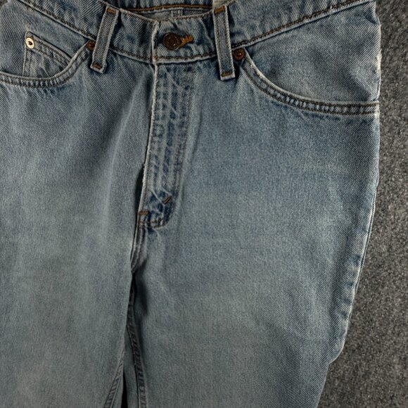 VTG Levis 10912 Orange Tab Jeans Women Light Wash Slim Fit Tapered Denim 28x31 - Picture 3 of 16